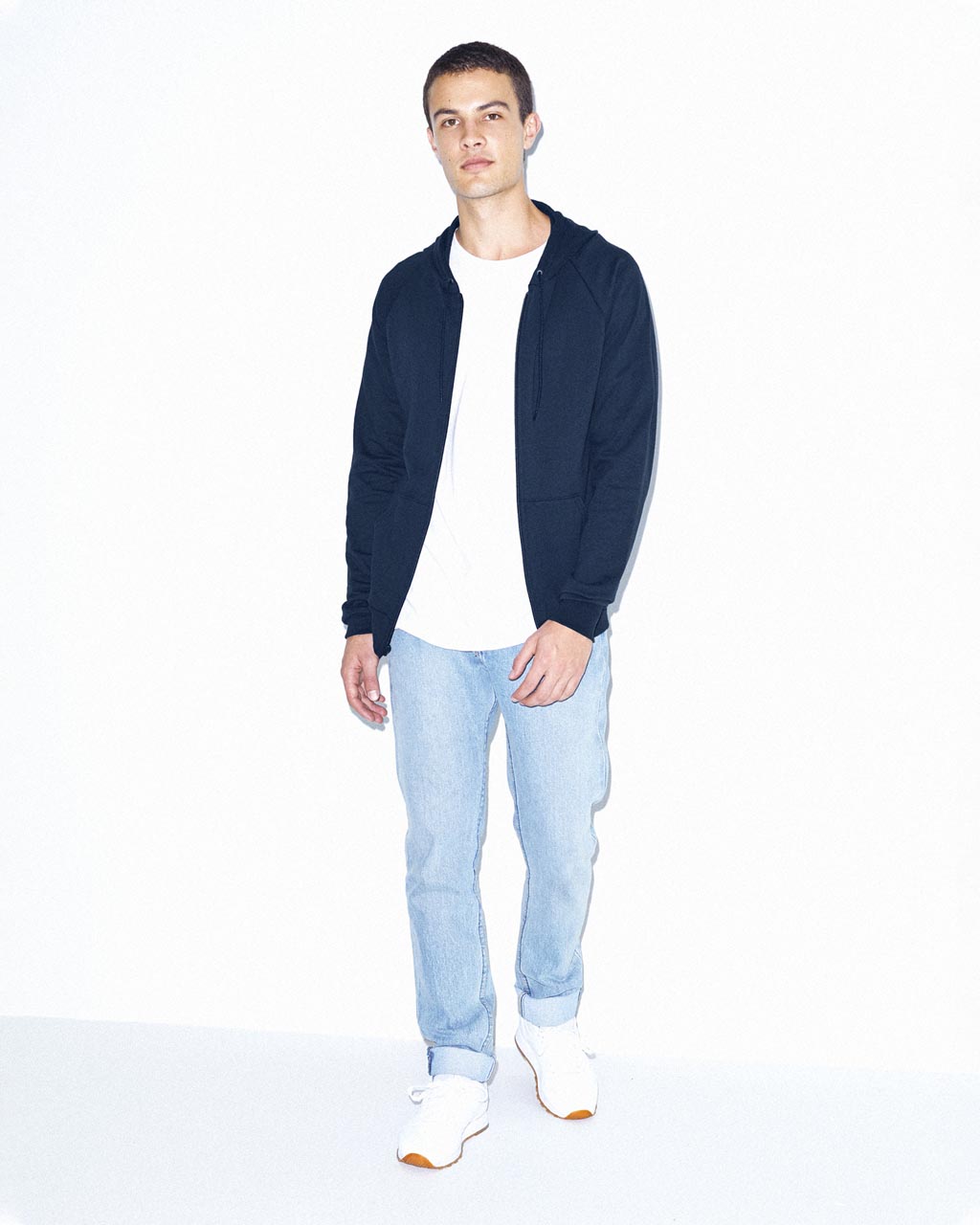 California Fleece Zip Hooded Sweatshirt (Unisex)